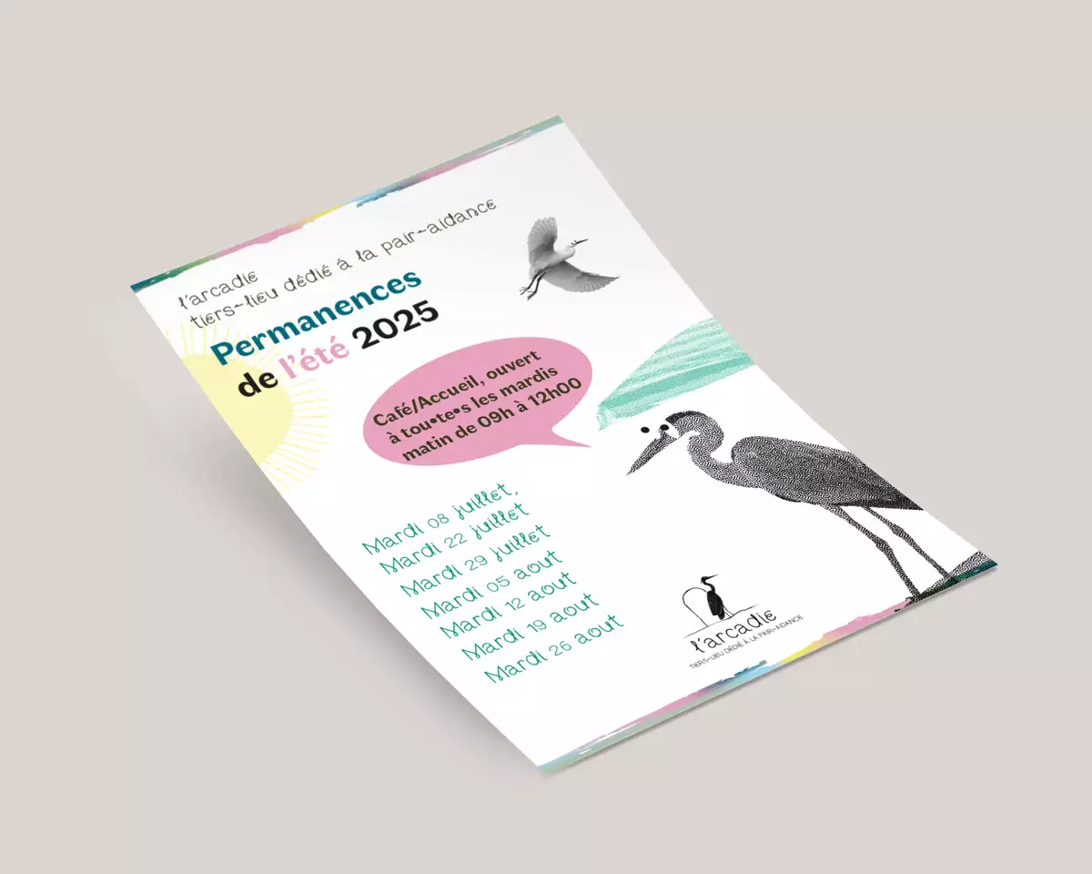 visuel représentant un flyer pour les permanences de l’été 2025 avec les dates