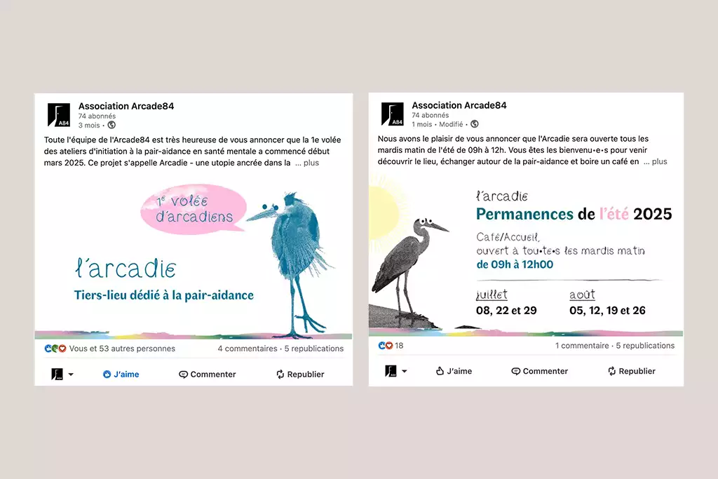 visuel représentant des exemples de publications LinkedIn