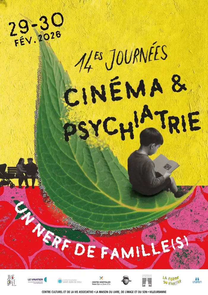 visuel représentant l'affiche des 14es Journées Cinéma & Psychiatrie de Lyon, version non-retenue